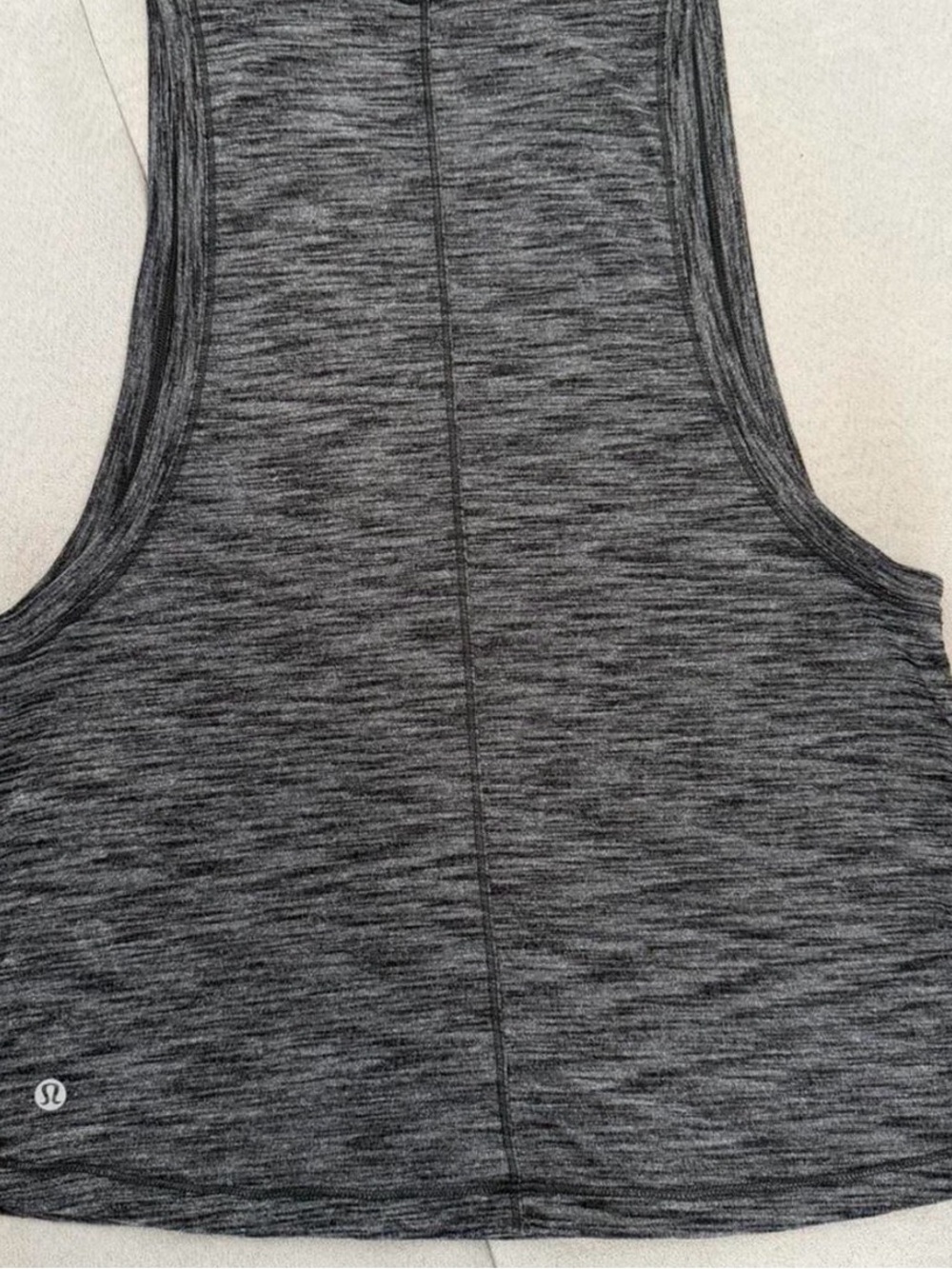 lululemon athletica Heathered Charcoal Gray Racerback Tank